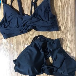 black bikini tops